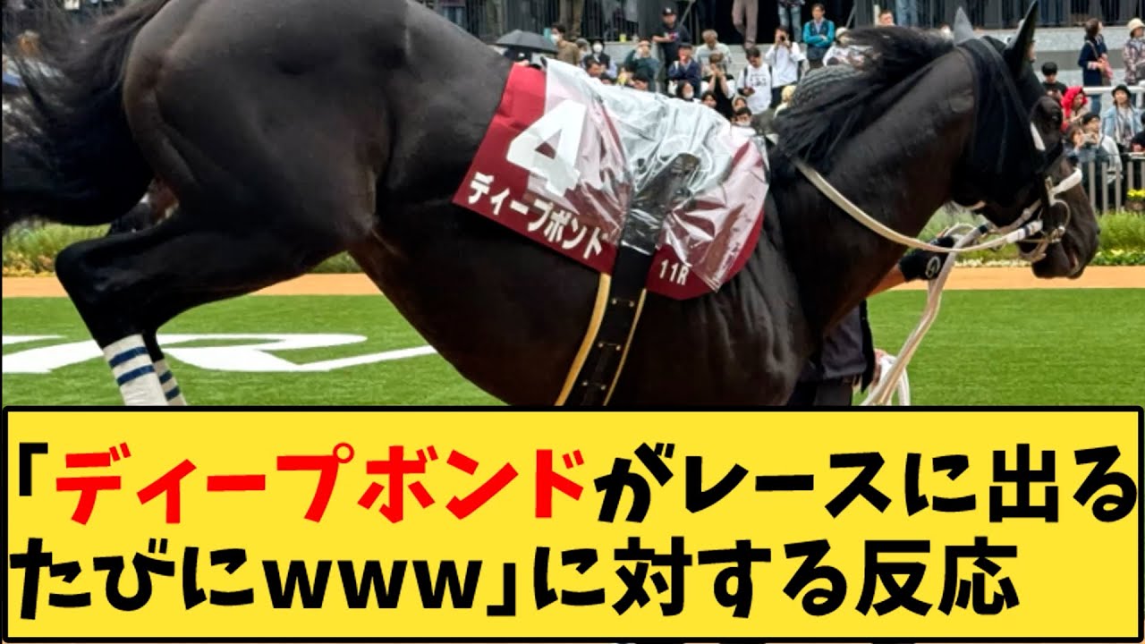 【競馬】「ディープボンドがレースに出るたびにｗｗｗ」に対する反応【反応集】