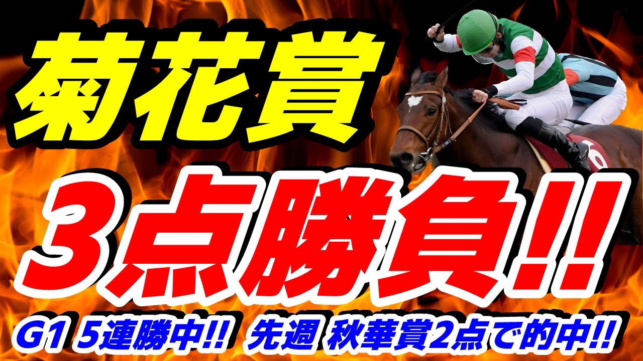 菊花賞2023【最終決断】３点勝負！ 今週も自信あり！（ G1レース ５連勝中！）