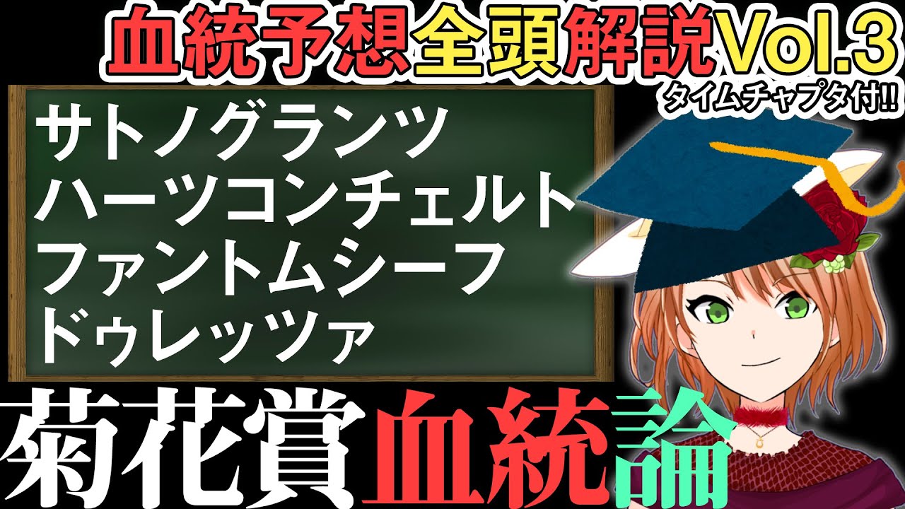 菊花賞2023 上がり馬ドゥレッツァは最高の血とダメな血がどちらも…？ 全頭解説vol.3 #四条大学血統ゼミ🏇🧬