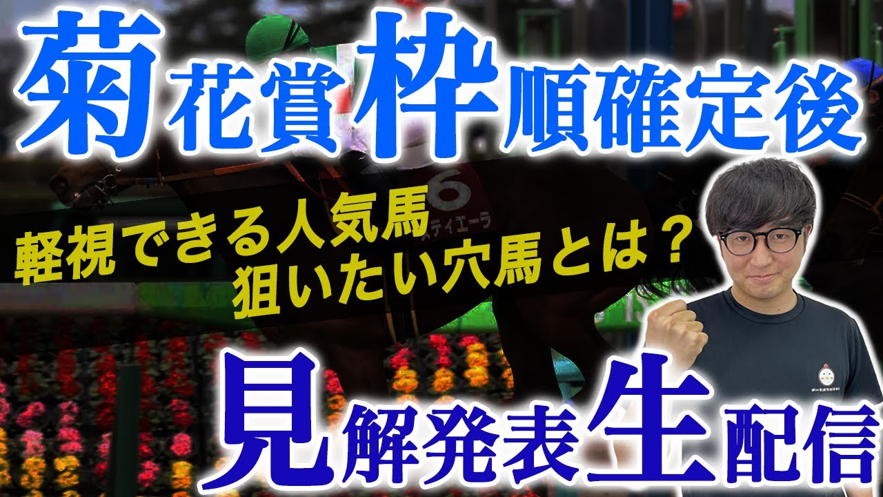 【菊花賞の枠順見解】全頭診断で話しきれなかった情報が満載！【スパチャ禁止】