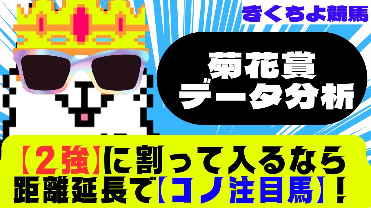 【菊花賞 2023 データ分析】【２強】に割って入るなら、距離延長で【コノ注目馬】！