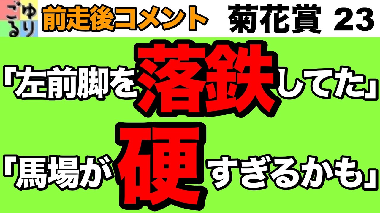 【めっちゃ折り合う】菊花賞 2023   前走後コメント集　良馬場なら用なしの馬もいる【競馬予想】