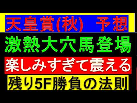 2023年 天皇賞秋 予想【激走根拠あり大穴馬】