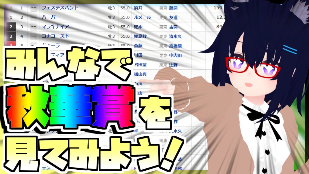 【競馬】ウマ娘から競馬を知った初心者も寄っといで！~みんなで競馬を見てみよう:2023秋華賞編~