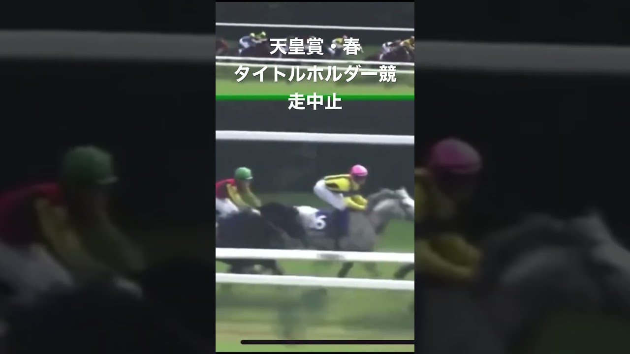 「天皇賞・春」タイトルホルダー競走中止