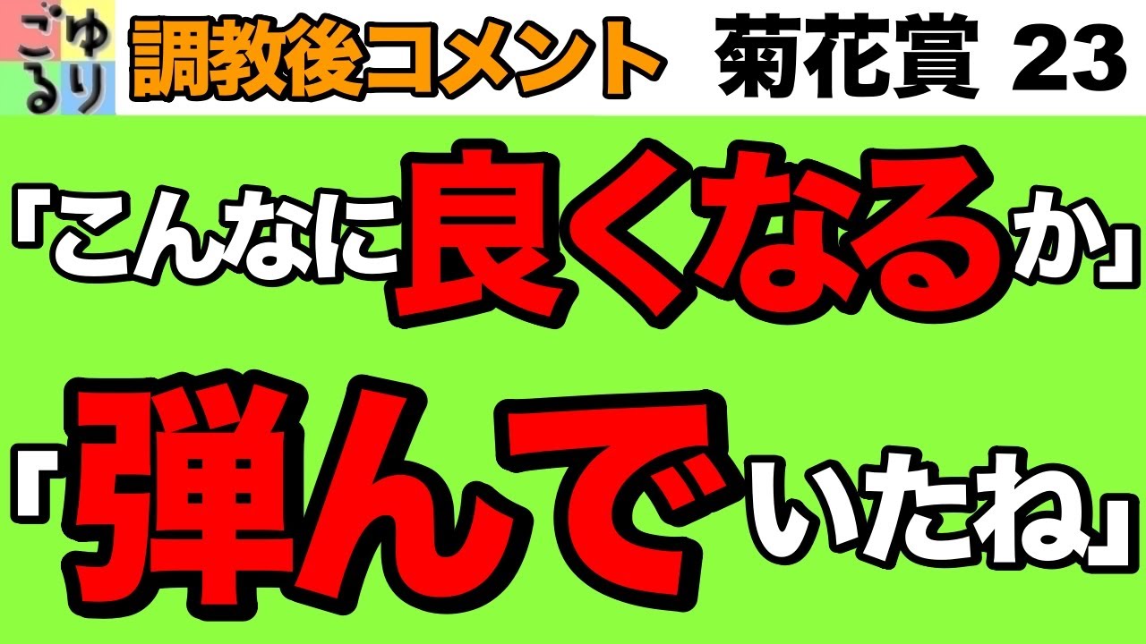 【G1勝てる感覚】菊花賞 2023  調教後コメント集　守備範囲よりもこの距離が好きかどうか!？【競馬予想】