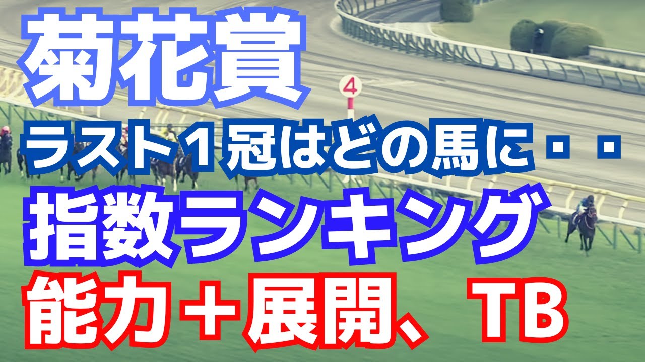 菊花賞予想のプロセスを公開！能力指数と展開分析