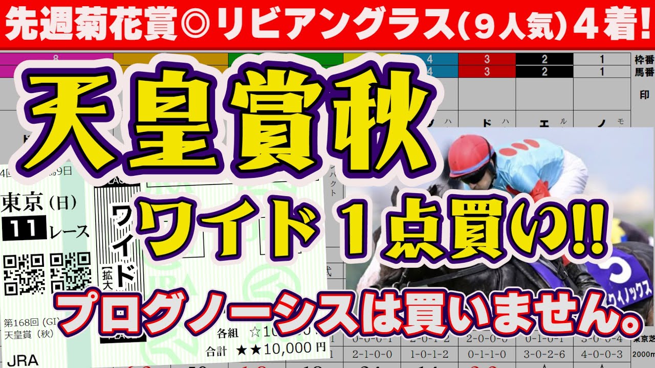 【天皇賞・秋】買うのは不当評価をチカラで跳ね返すこの馬！