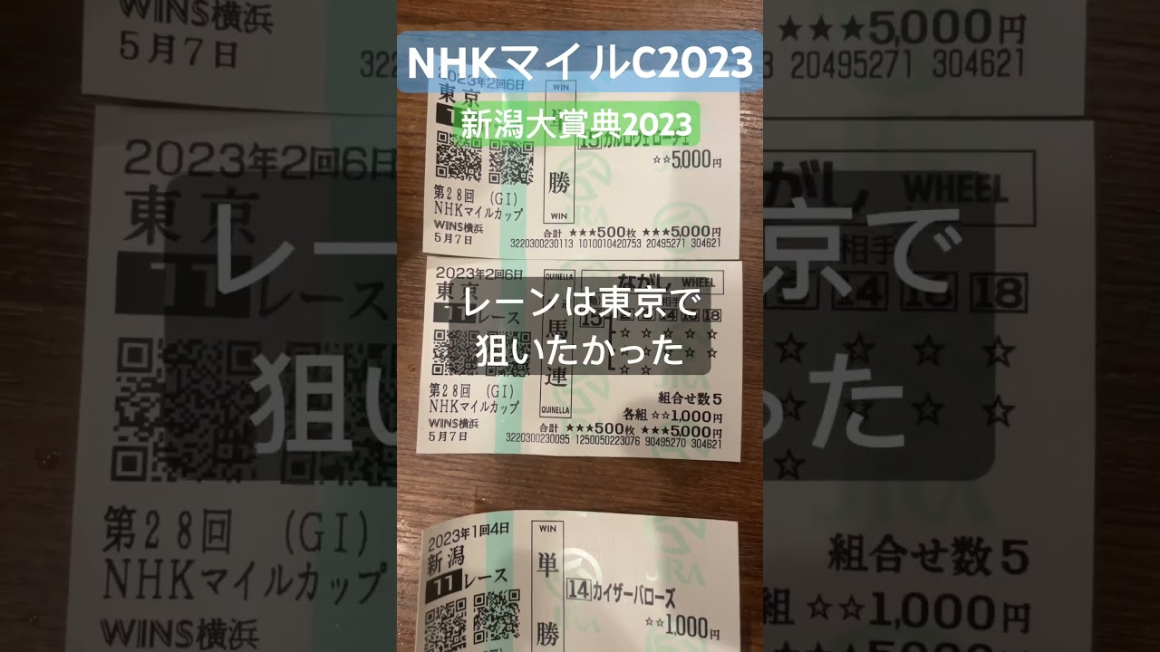 #NHKマイルカップ2023#競馬 #競馬予想 #新潟大賞典2023