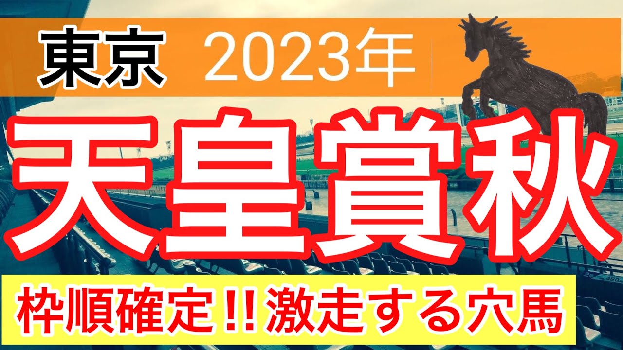 【天皇賞秋2023】競馬予想　(重賞3週連続的中)