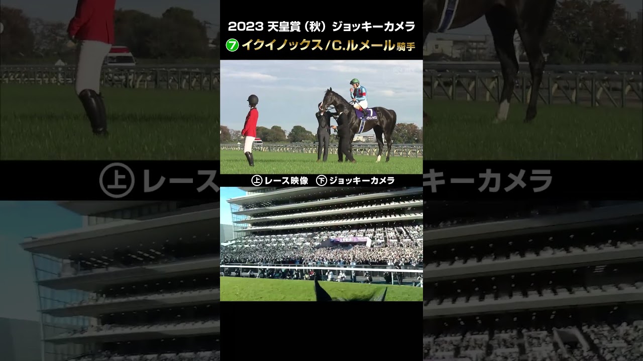 【ジョッキーカメラ×レース映像】2023年天皇賞（秋） イクイノックス  C.ルメール騎手 #shorts ｜JRA公式