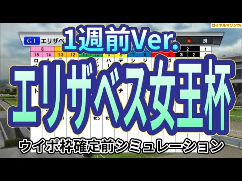【エリザベス女王杯2023】【1週前Ver.】ウイポ枠確定前シミュレーション ブレイディヴェーグ ハーパー ジェラルディーナ サリエラ ゴールドエクリプス #2130