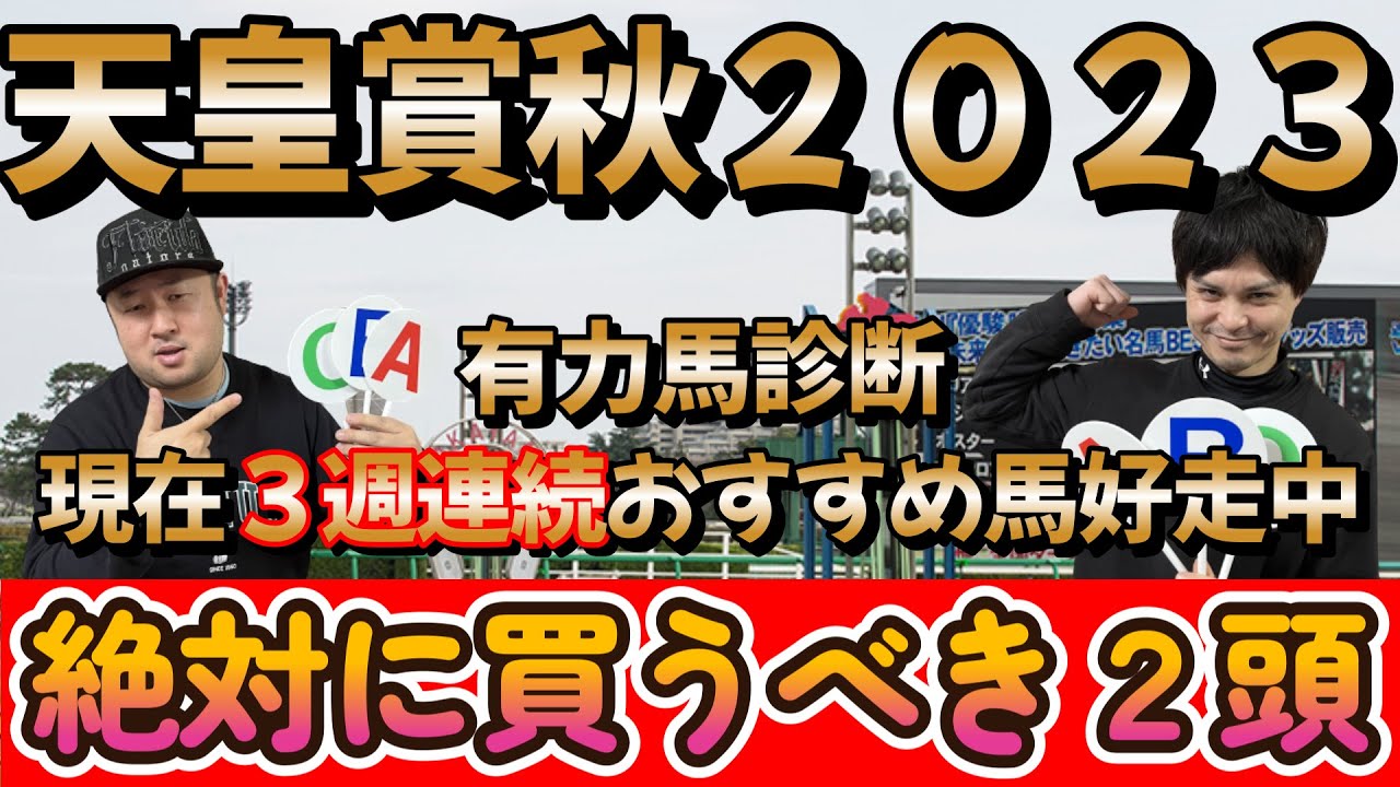 天皇賞秋２０２３【有力馬診断】先週の菊花賞はフジキューのおすすめ馬ドゥレッツァが見事１着！！現在３週連続おすすめ馬好走中　有力馬をABCで診断！！そして超激熱の絶対に買うべき至極の穴馬紹介！！