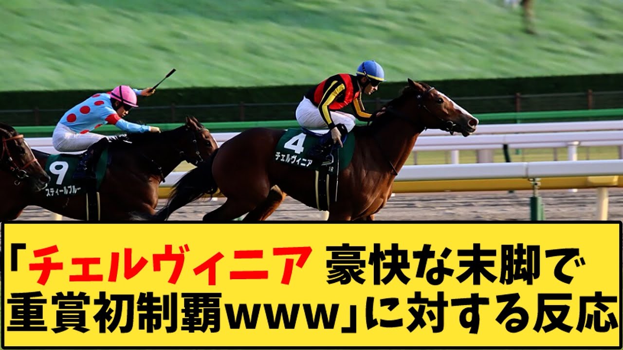 【競馬】「チェルヴィニア 豪快な末脚で重賞初制覇ｗｗｗ」に対する反応【反応集】