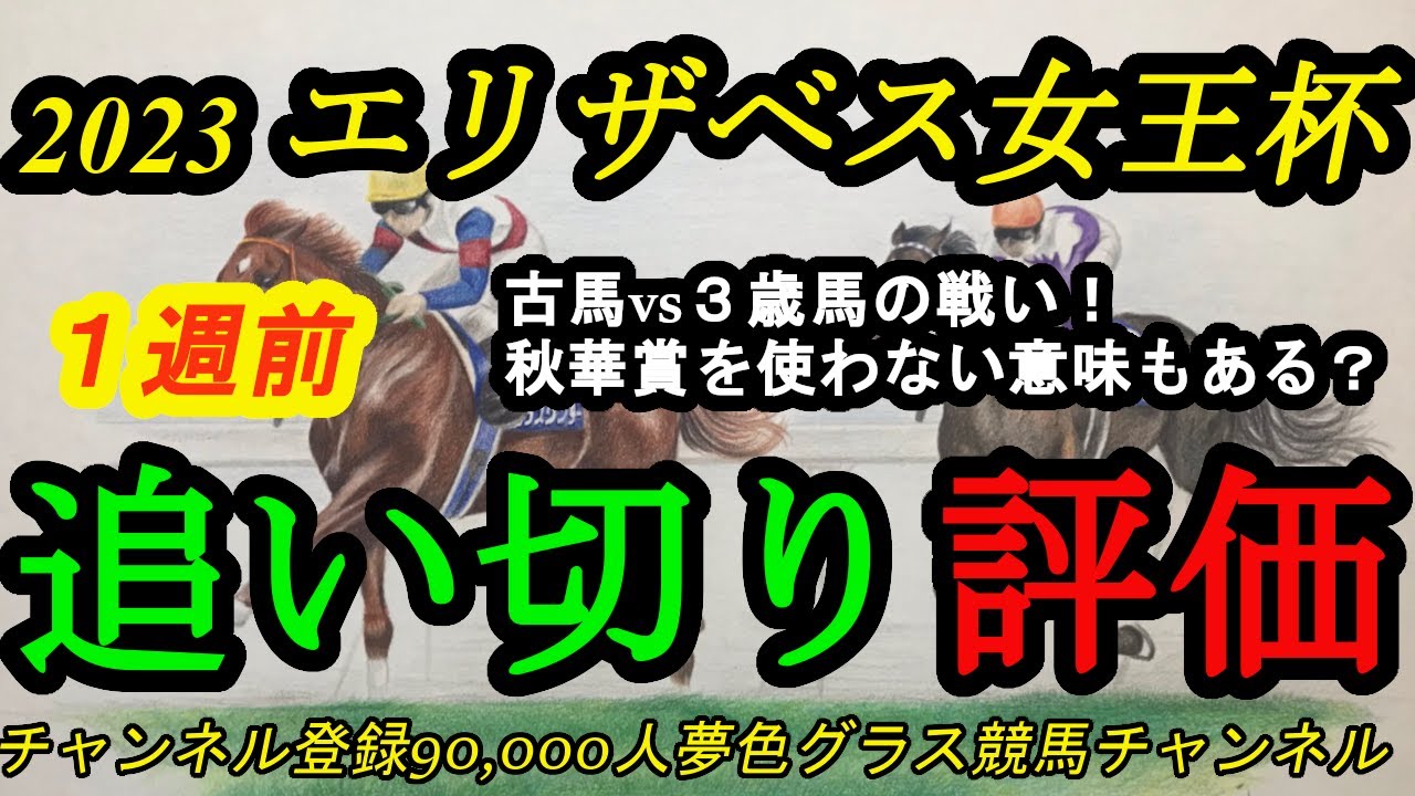 【1週前追い切り評価】2023エリザベス女王杯！古馬vs3歳馬！ブレイディヴェーグは秋華賞スキップ効果ある？
