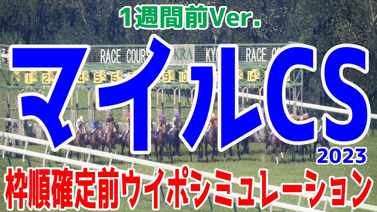 【1週間前Ver.】マイルチャンピオンシップ2023 枠順確定前シミュレーション