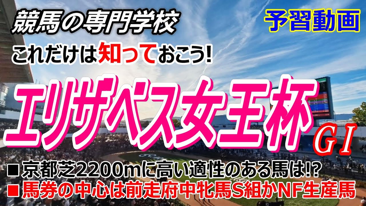 【エリザベス女王杯2023】予習動画 京都芝2200ｍに求められる適性は? 初心者にもわかりやすく
