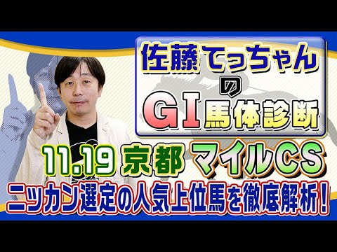 【2023年 マイルＣＳ】秋のマイル王決定戦／佐藤てっちゃんのＧⅠ馬体診断