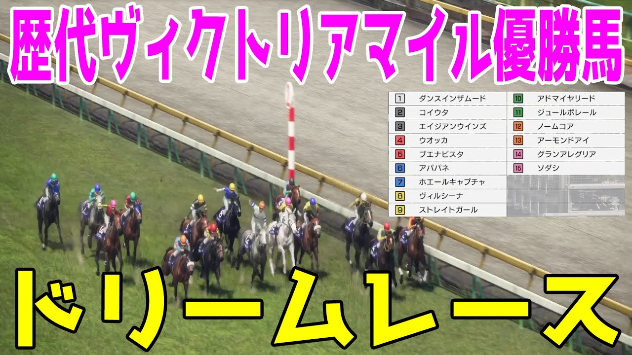 【夢の対決】歴代ヴィクトリアマイル優勝馬によるドリームレース【ウイニングポスト10】