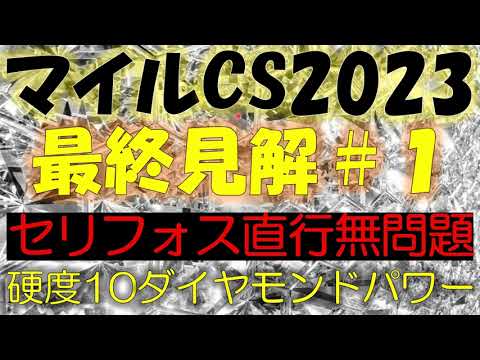 マイルチャンピオンシップ2023　最終見解＃１