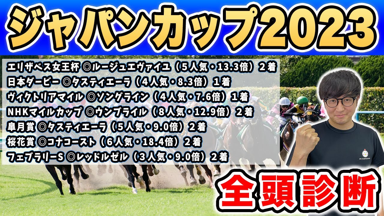 【ジャパンカップ2023全頭診断】マジで見えちゃいました。