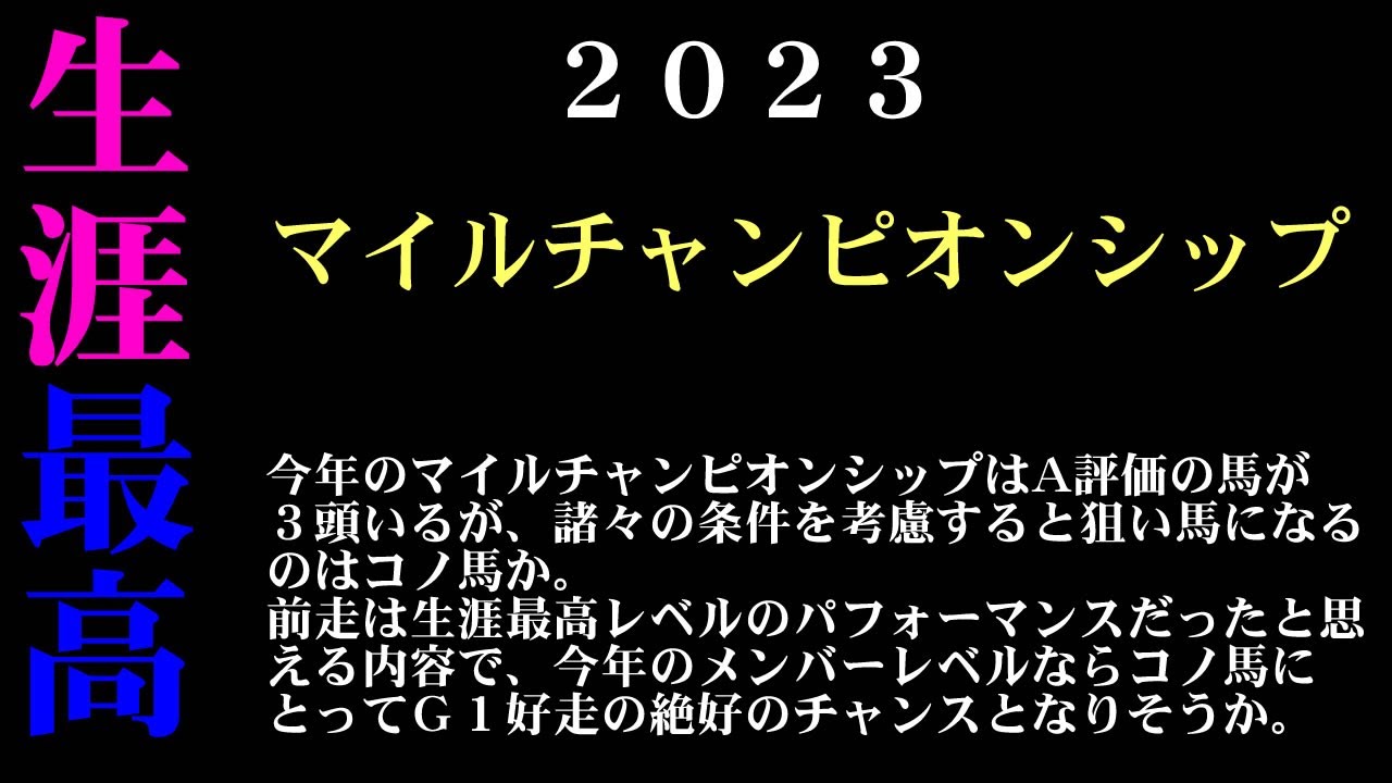 【ゼロ太郎】「マイルチャンピオンシップ2023」出走予定馬・予想オッズ・人気馬見解