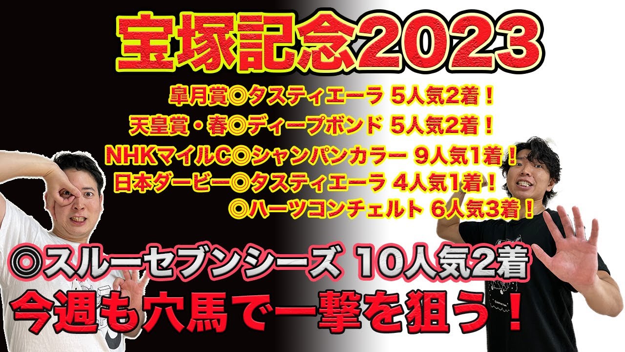 【宝塚記念2023】◎スルーセブンシーズ10人気2着！3週連続本命好走へW穴馬で勝負