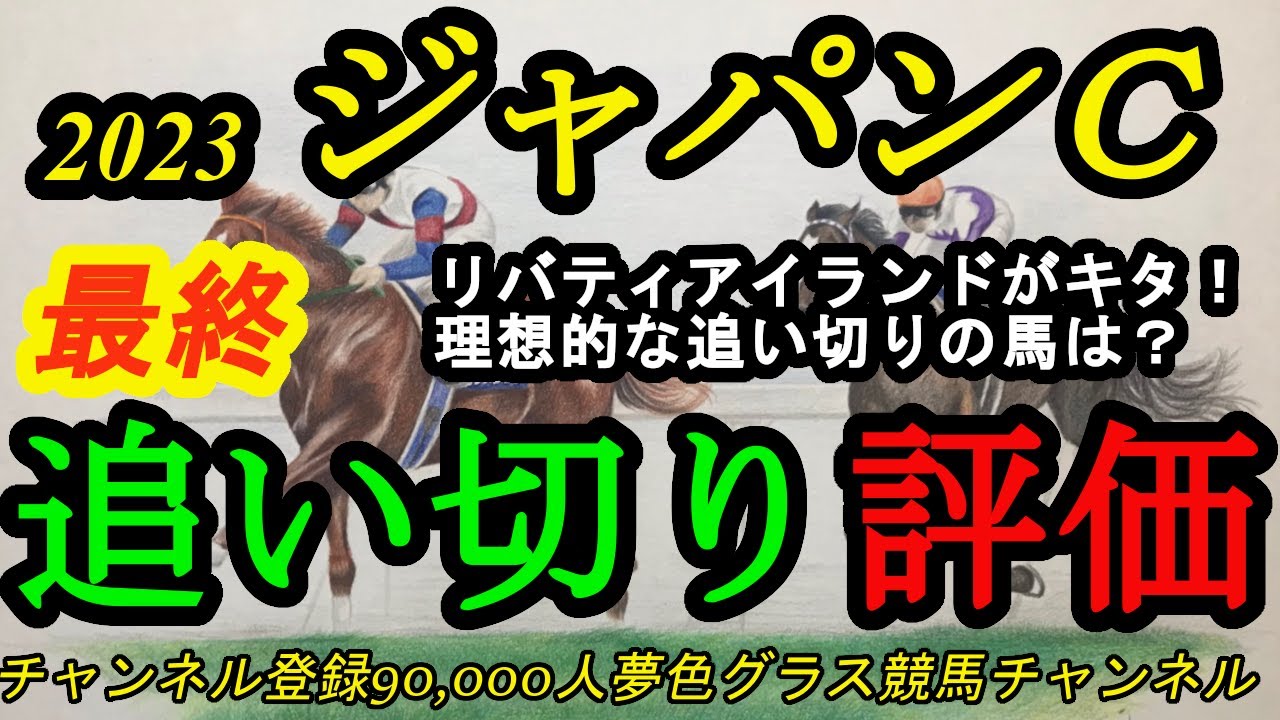 【最終追い切り評価】2023ジャパンカップ！リバティアイランドがキタ！！理想的な追い切りをした馬たちにA評価！