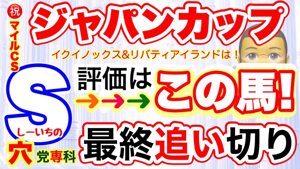 穴党専科！東京競馬【ジャパンカップ2023】しーいちの最終追い切り評価