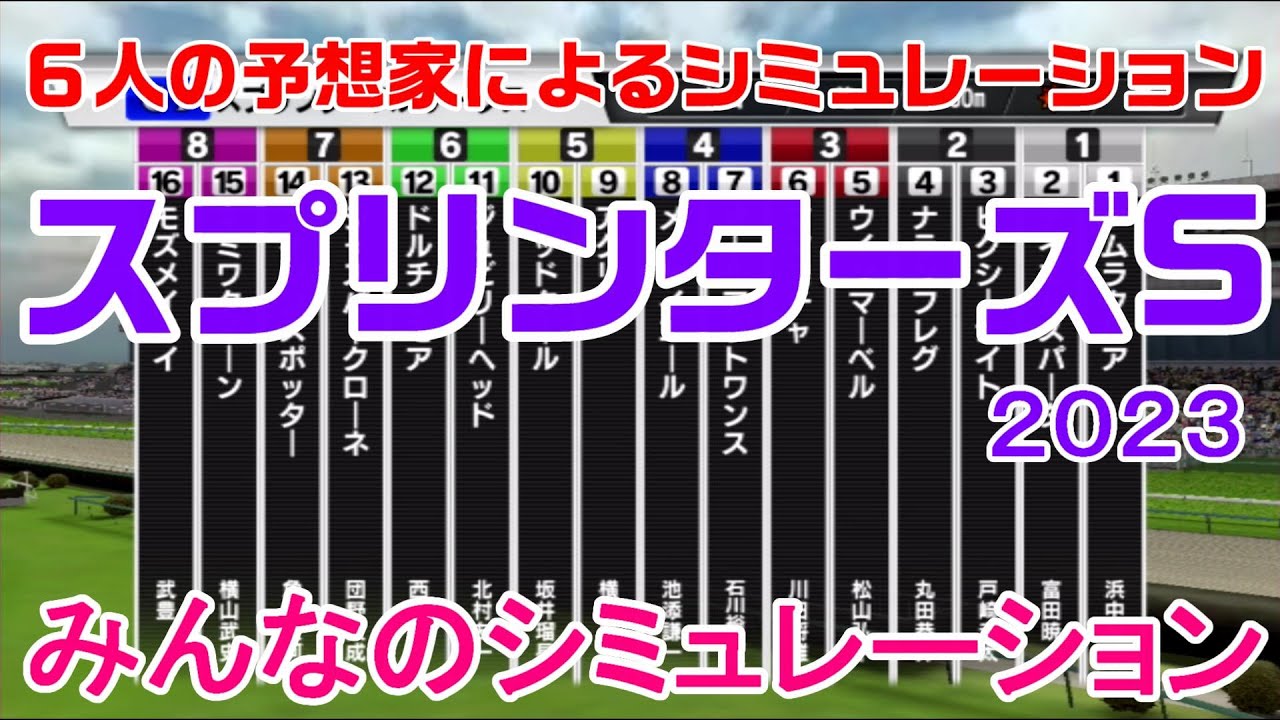 スプリンターズステークス2023 みんなのシミュレーション【スタポケ】