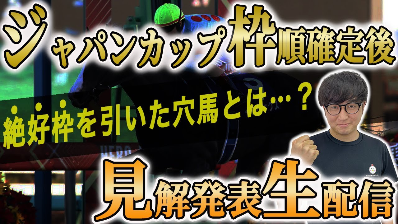 【ジャパンカップの枠順見解】全頭診断で話しきれなかった情報が満載！【スパチャ禁止】