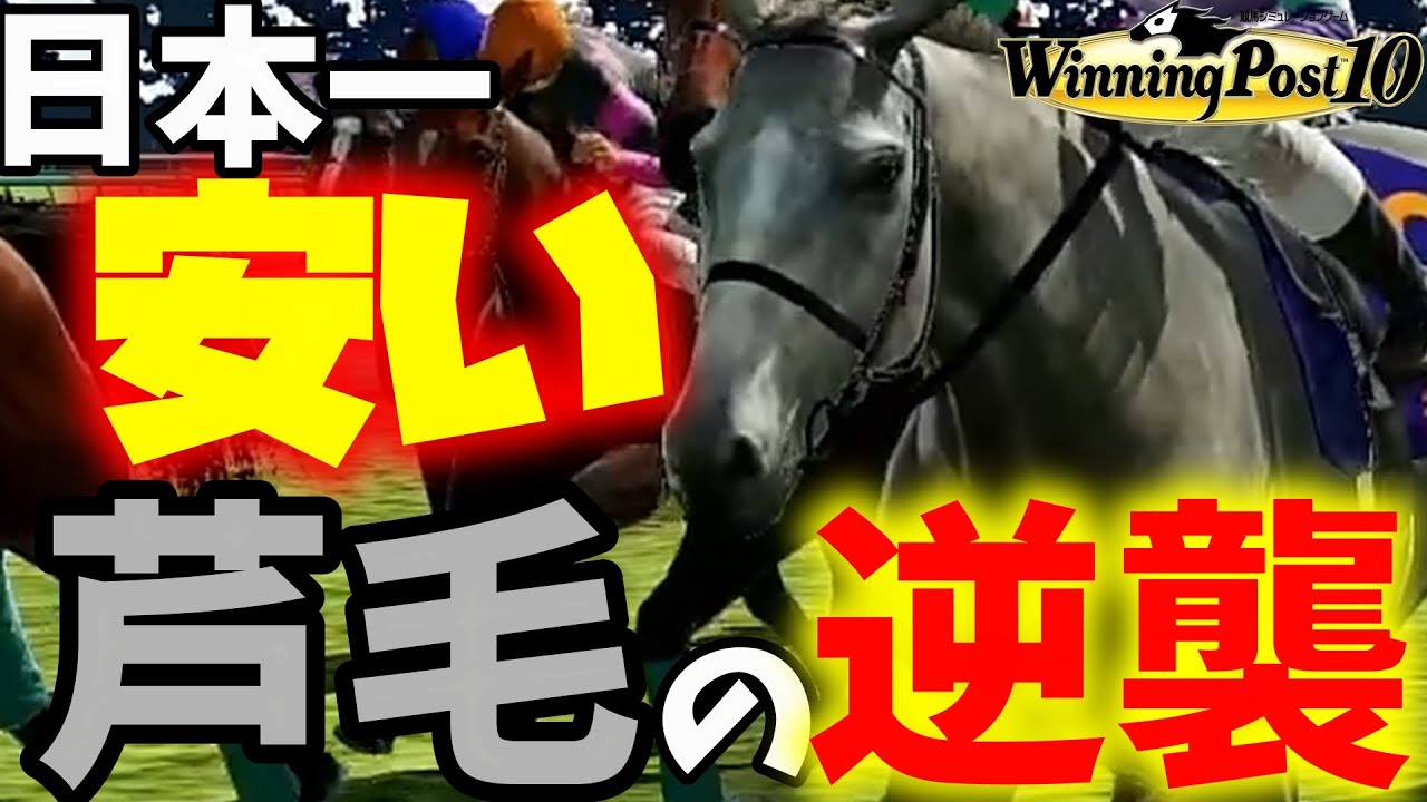 【ウイニングポスト10】架空競走馬「日本一安い芦毛の逆襲：チープインパクト」