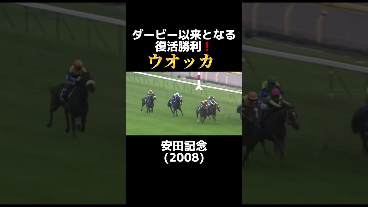 ウオッカ　ダービー馬はやっぱり強い❗️ 日本ダービー以来となる復活勝利　2008年安田記念　鞍上:岩田康誠 #shorts #ウオッカ　#安田記念　#岩田康誠　#競馬