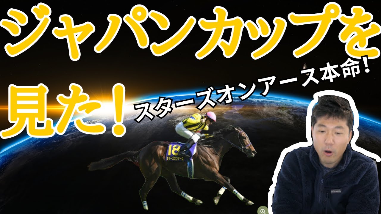 【ジャパンカップ観戦動画】本命のスターズオンアースの走りに満足してます！