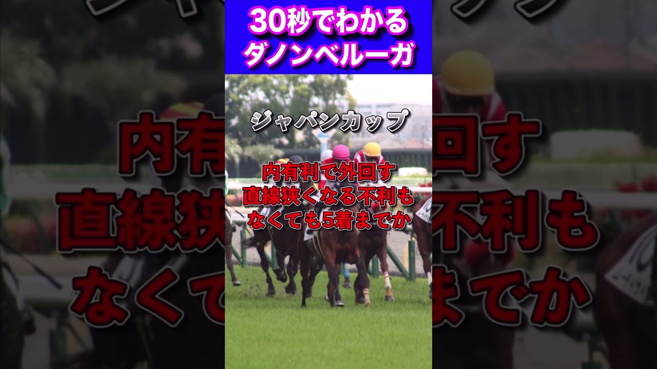【ジャパンカップ2023】30秒でわかるダノンベルーガ