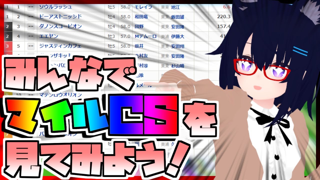 【競馬】ウマ娘から競馬を知った初心者も寄っといで！~みんなで競馬を見てみよう:2023マイルCS編~