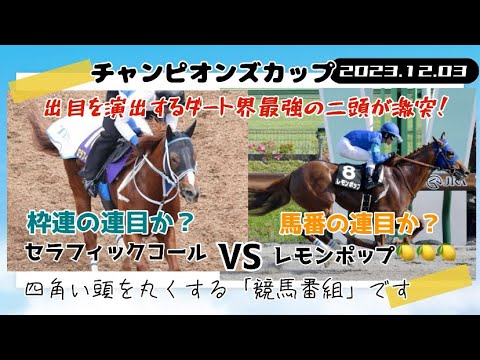 【2023チャンピオンズカップ】この馬が出走すると何故か一定の特徴がある！他、今年秋のＧ１レースの出目理論等等