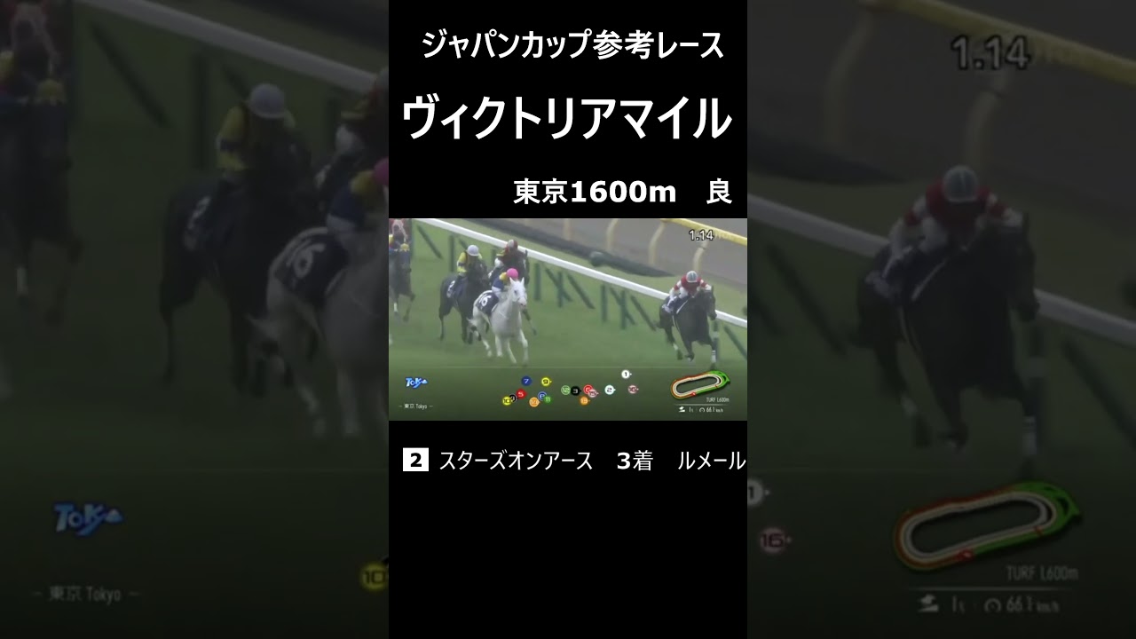 ジャパンカップ参考動画　ヴィクトリアマイル　スターズオンアース