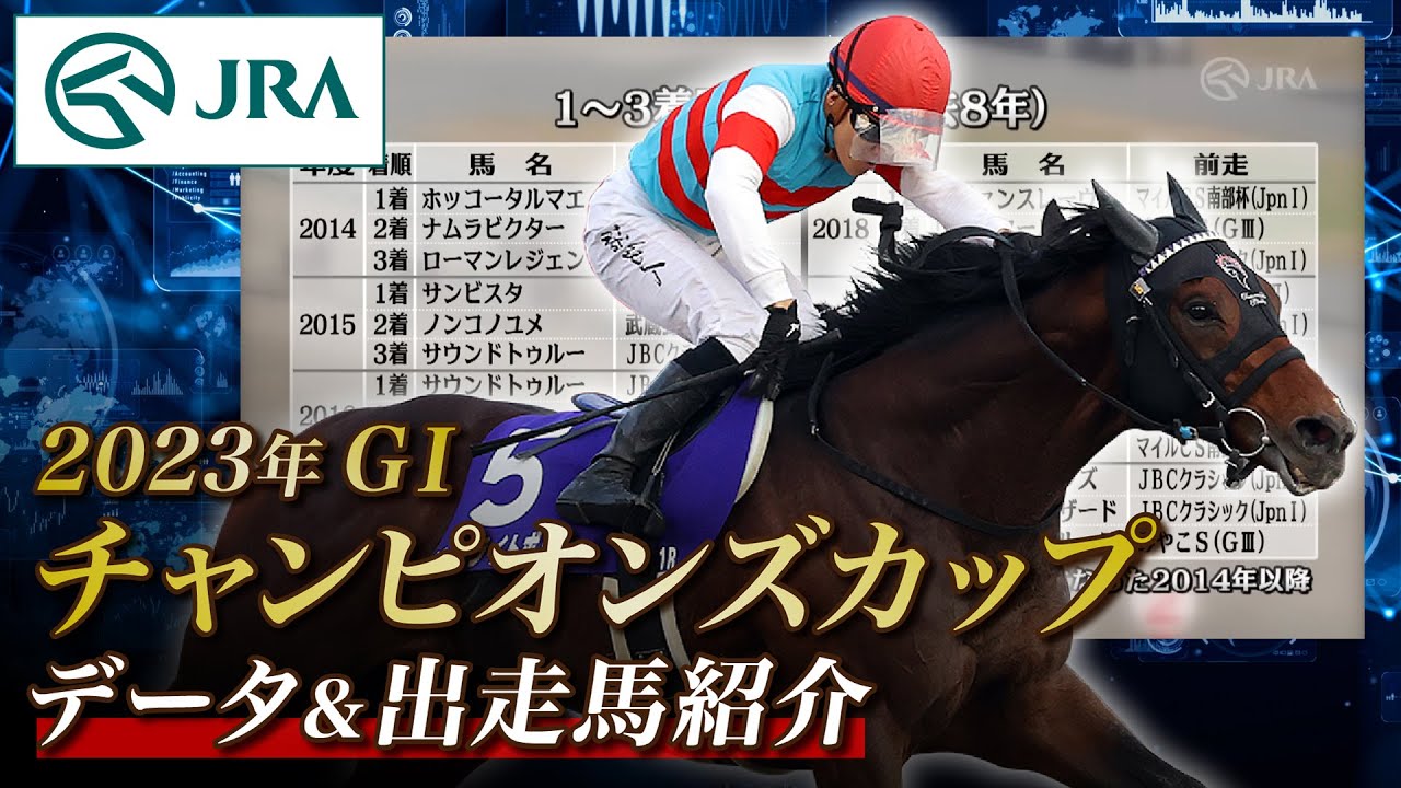 【データ&出走馬紹介】2023年 チャンピオンズカップ｜JRA公式
