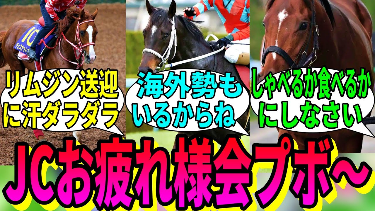 【競馬の反応集】「ジャパンカップお疲れ様会をやるプボ～」に対する視聴者の反応集