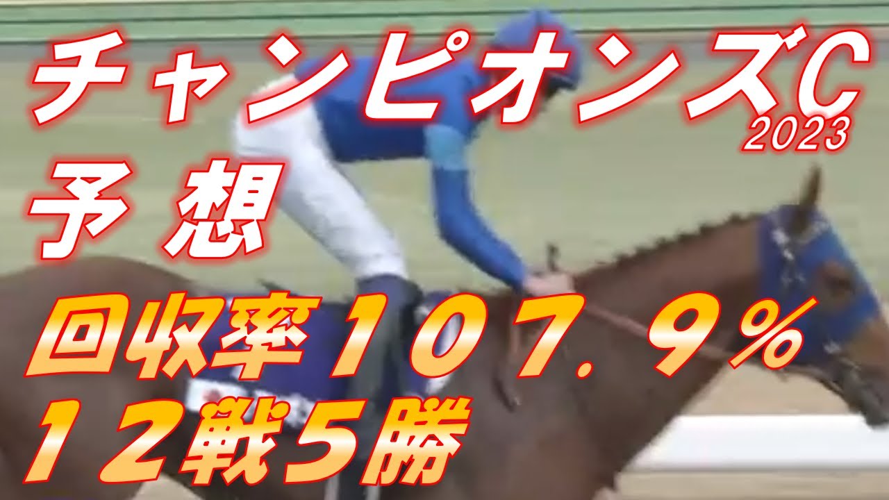 チャンピオンズカップ2023　予想　回収率107.9％　12戦5勝　GⅠ3連勝中！！　元馬術選手のコラム by アラシ