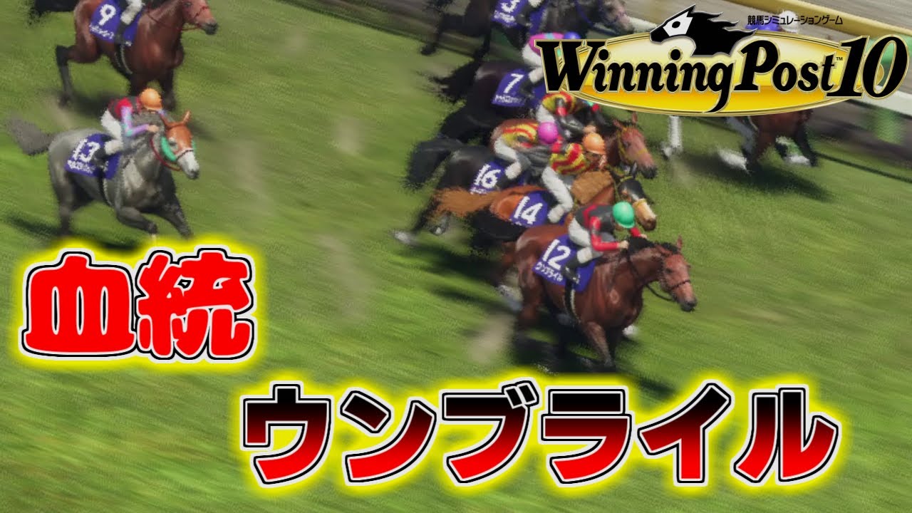 【ウイポ10】My NHKマイルカップ本命馬　ウンブライルの血統をウイニングポストで追う