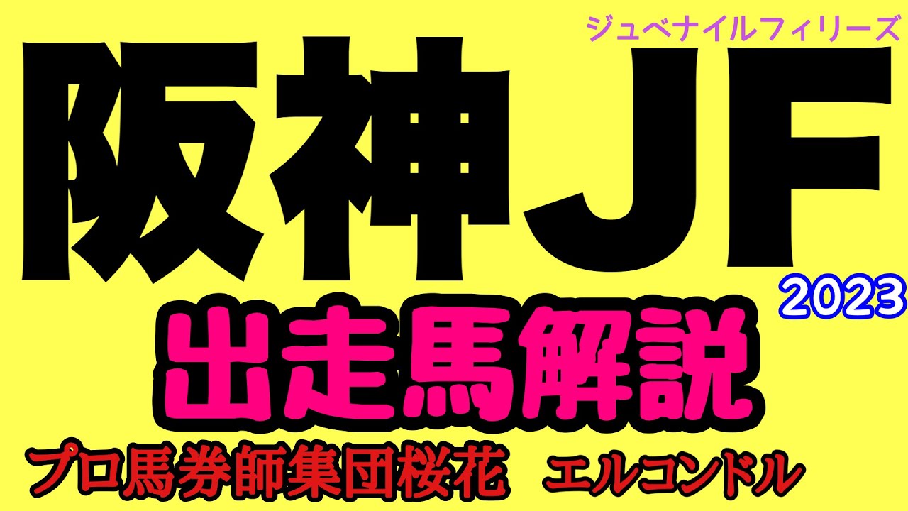 プロ馬券師集団桜花エルコンドル氏の阪神ジュベナイルフィリーズ2023出走馬解説！！今年は昨年のような抜けた馬はいない！例年と違い実力差不透明な難解なレースになるのでは？