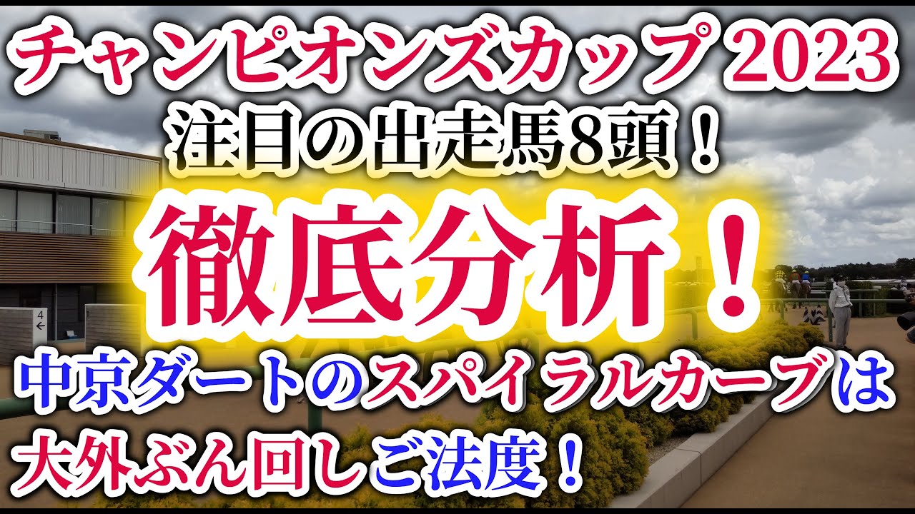 【チャンピオンズカップ2023】中京ダートは大外ぶん回しはご法度です！特殊性の高いリピーターGⅠを10倍楽しむための出走馬考察！