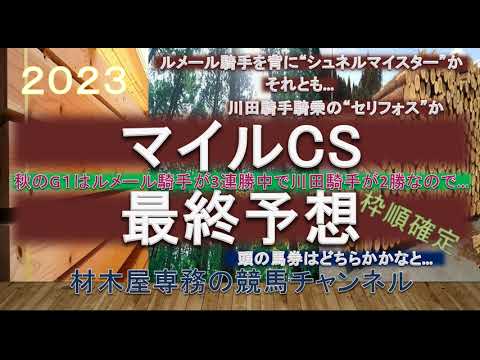 【競馬予想】マイルチャンピオンシップ2023　最終予想　前走人気をして好走した馬がそのまま直結するレース！？　ルメール騎手を止められるか…