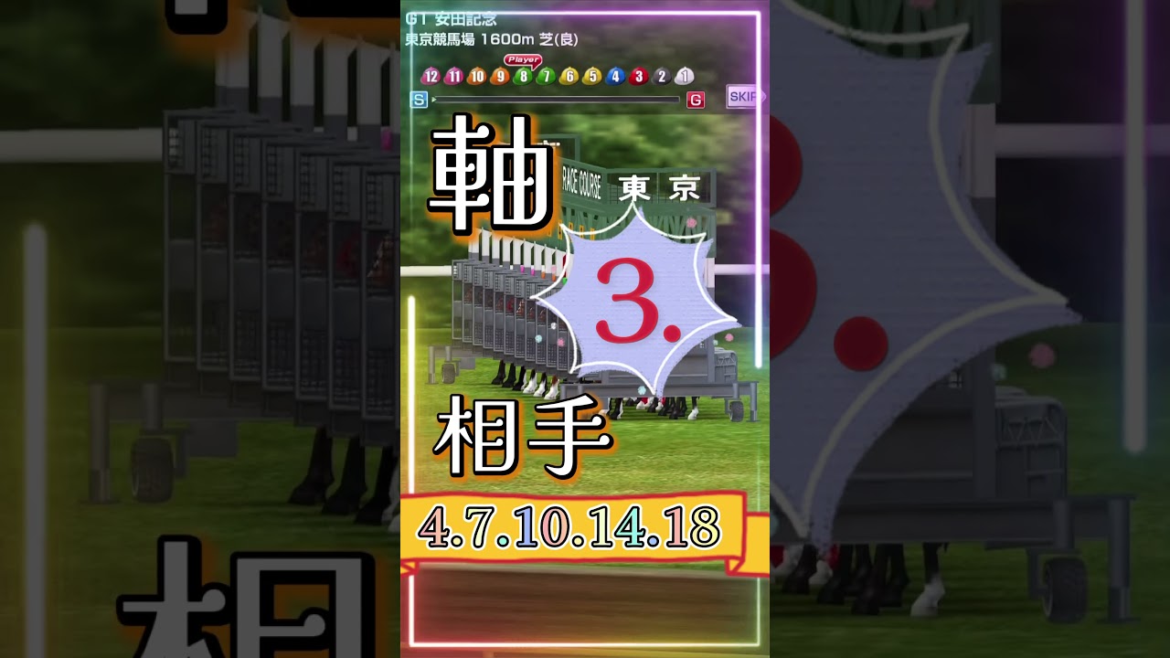 【日曜競馬】【G1】東京11レース.安田記念🐎