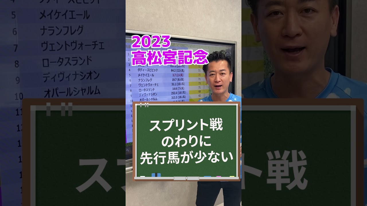 高松宮記念のワンポイント予想