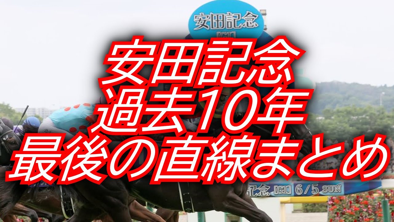 安田記念(2013年～2022年)過去10年 最後の直線まとめ