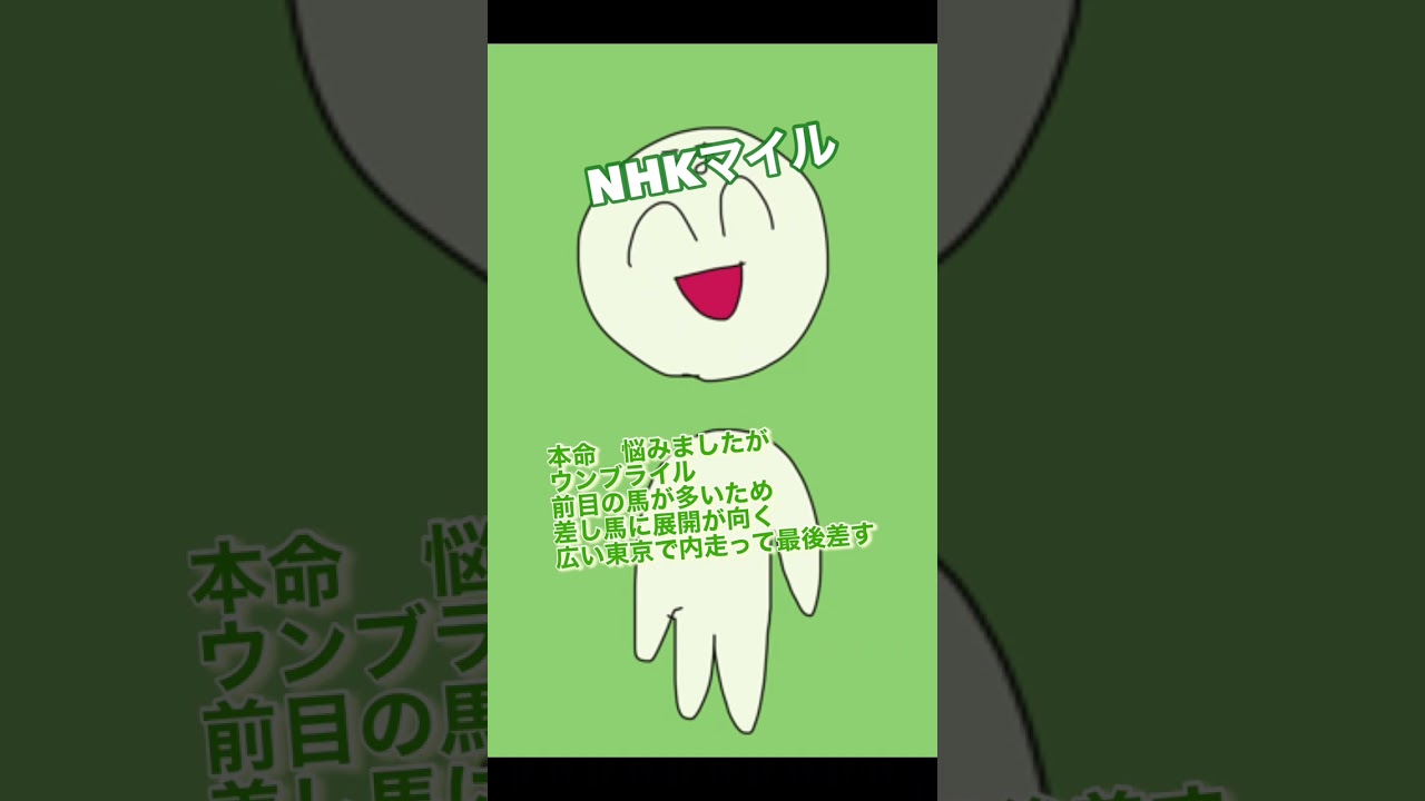 #nhkマイルカップ 買い目