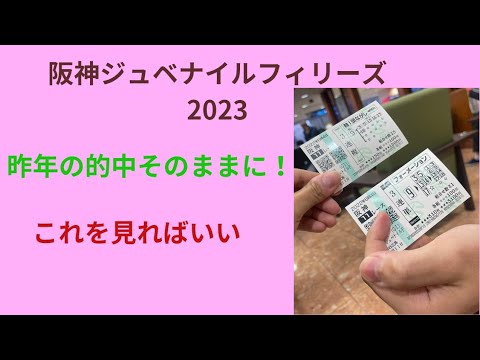 【阪神ジュベナイルフィリーズ2023】昨年は大的中！さぁ今年も乗っかるよね？？